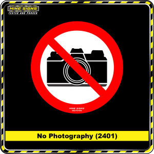 No Photography (Pictogram 2401)