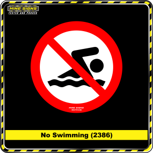 No Swimming (Pictogram 2386)