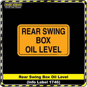 Rear Swing Box Oil Level (Info Label 1746)
