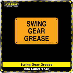 Swing Gear Grease (Info Label 1748)