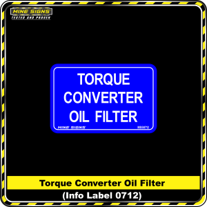 Torque Converter Oil Filter (Info Label 0712) 80 x 125 mm