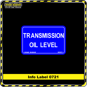 Transmission Oil Level (Info Label 0721)