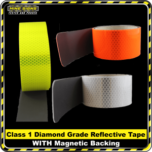 3M Diamond Grade Class 1 Reflective with Magnetic Backing 50mm