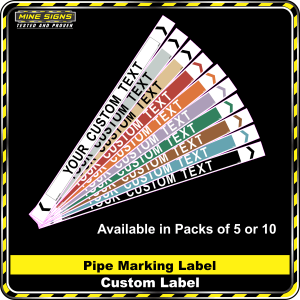 Custom Pipe Marking Label