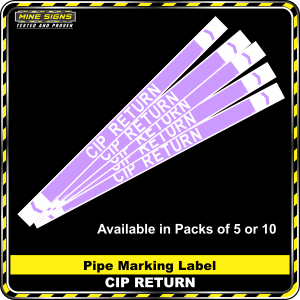 Pipe Marking Label - CIP Return