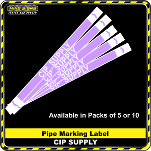 Pipe Marking Label - CIP Supply