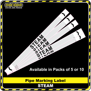 Pipe Marking Label - Steam