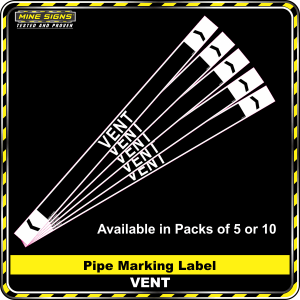 Pipe Marking Label - Vent
