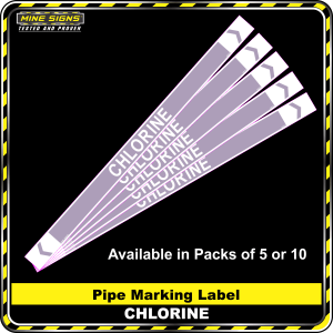Pipe Marking Label - Chlorine