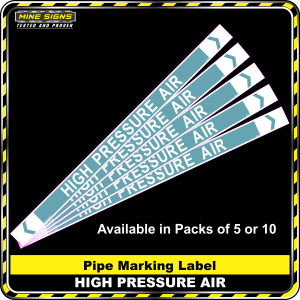 Pipe Marking Label - High Pressure Air