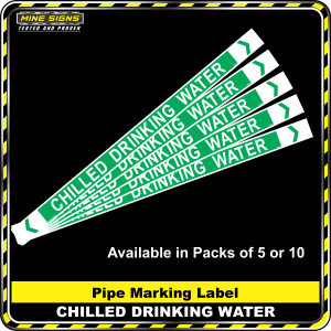 Pipe Marking Label - Chilled Drinking Water