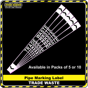Pipe Marking Label - Trade Waste
