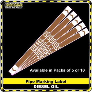 Pipe Marking Label - Diesel Oil