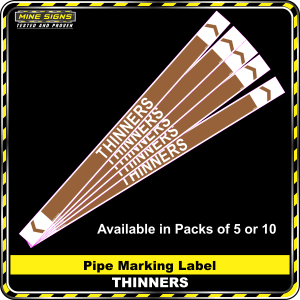 Pipe Marking Label - Thinners