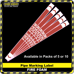 Pipe Marking Label - Fire Foam