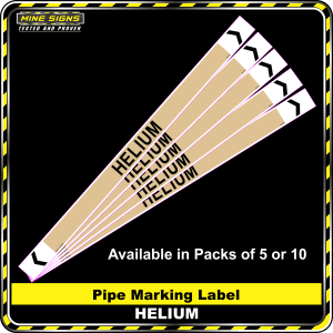 Pipe Marking Label - Helium