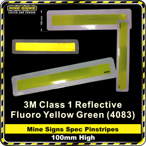 Mine Signs Spec Pinstripe 100mm High