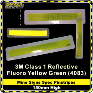 Mine Signs Spec Pinstripe 150mm High
