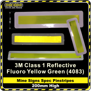 Mine Signs Spec Pinstripe 200mm High