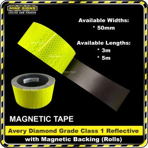 Avery Diamond Grade FYG Class 1 Reflective with Magnetic Backing (Rolls)