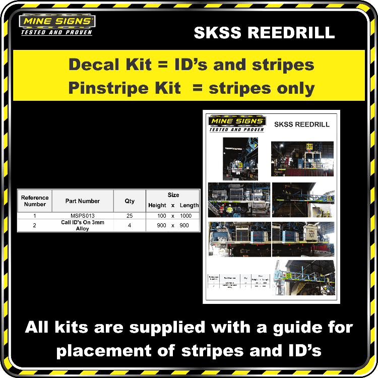 Mine Signs Spec Kit - SKSS Reedrill - Image 2