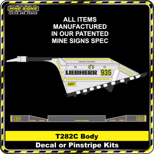 Mine Signs Spec Kit - Cat T282C Body
