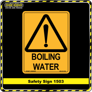 Warning Boiling Water (Safety Sign 1503)