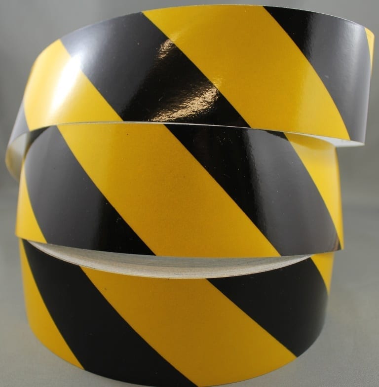 3M Yellow/Black Class 2 (3200 Series) Reflective Tape - LEFT - Image 3