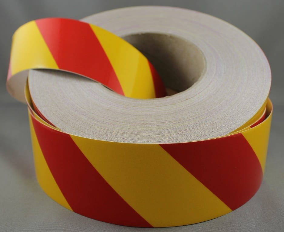 3M Yellow/Red Class 2 (3200 Series) Reflective Tape - LEFT - Image 5