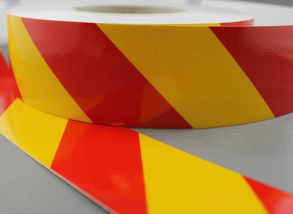 3M Yellow/Red Class 2 (3200 Series) Reflective Tape - LEFT - Image 4